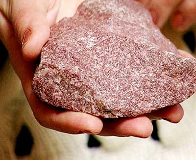 Камни для печи Малиновый кварцит, колотый 20 кг