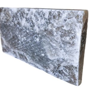 Плитка из серой гималайской соли, натуральная (Рустик) 20х10х2,5 см