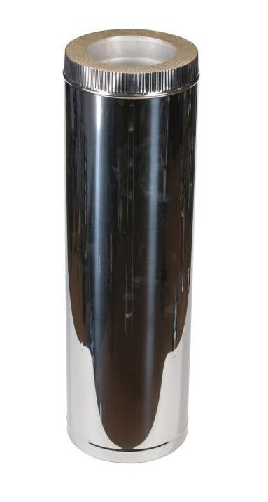 Труба дымохода Феникс 1 метр, ⌀115, AISI 304, 0.8 мм, утеплитель 50 мм
